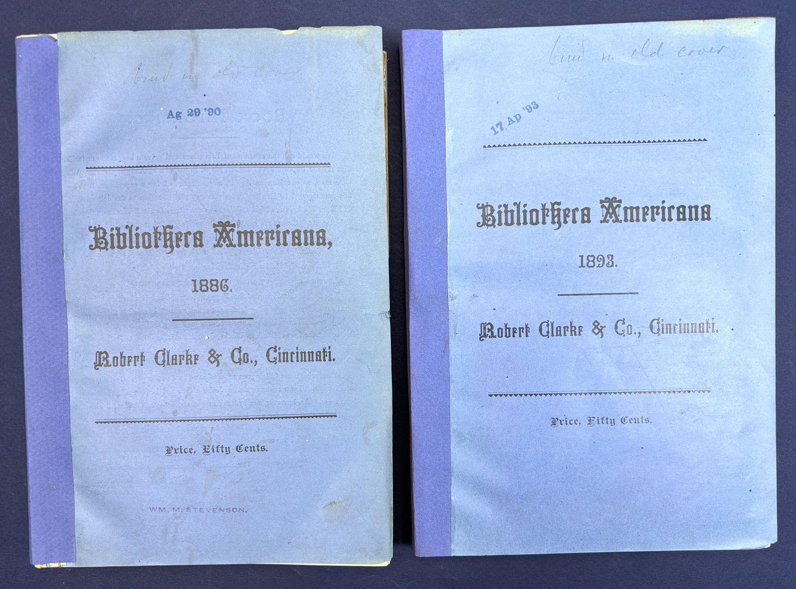 Clarke: Bibliotheca Americana 1886 & 1893 2 rare catalogues (1 of 11)