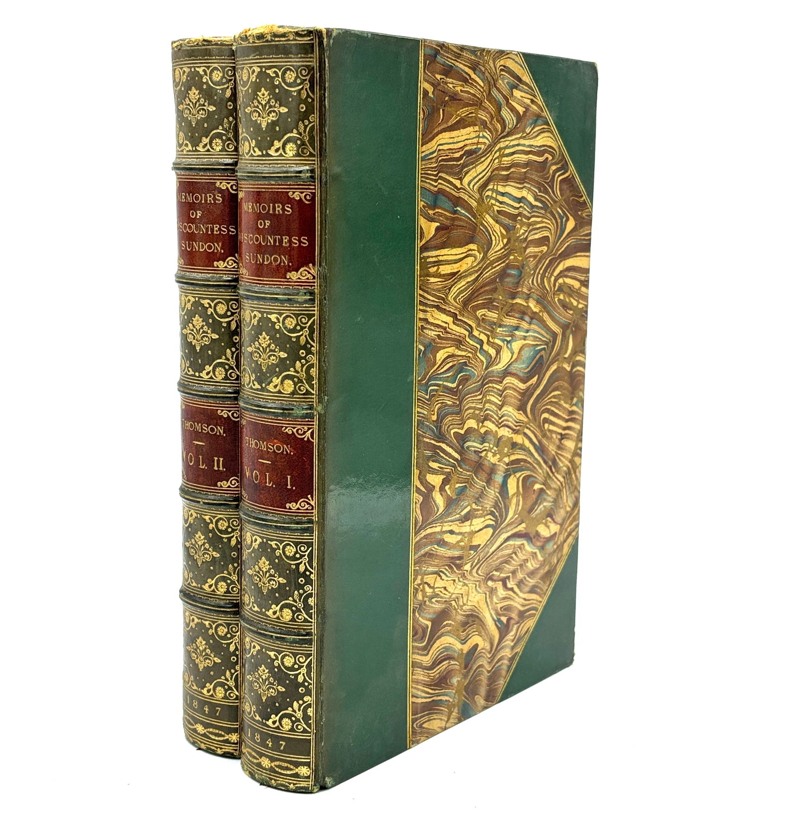 Katherine Thomson: 1847 Memoirs of Viscountess Sundon, finely bound (1 of 9)
