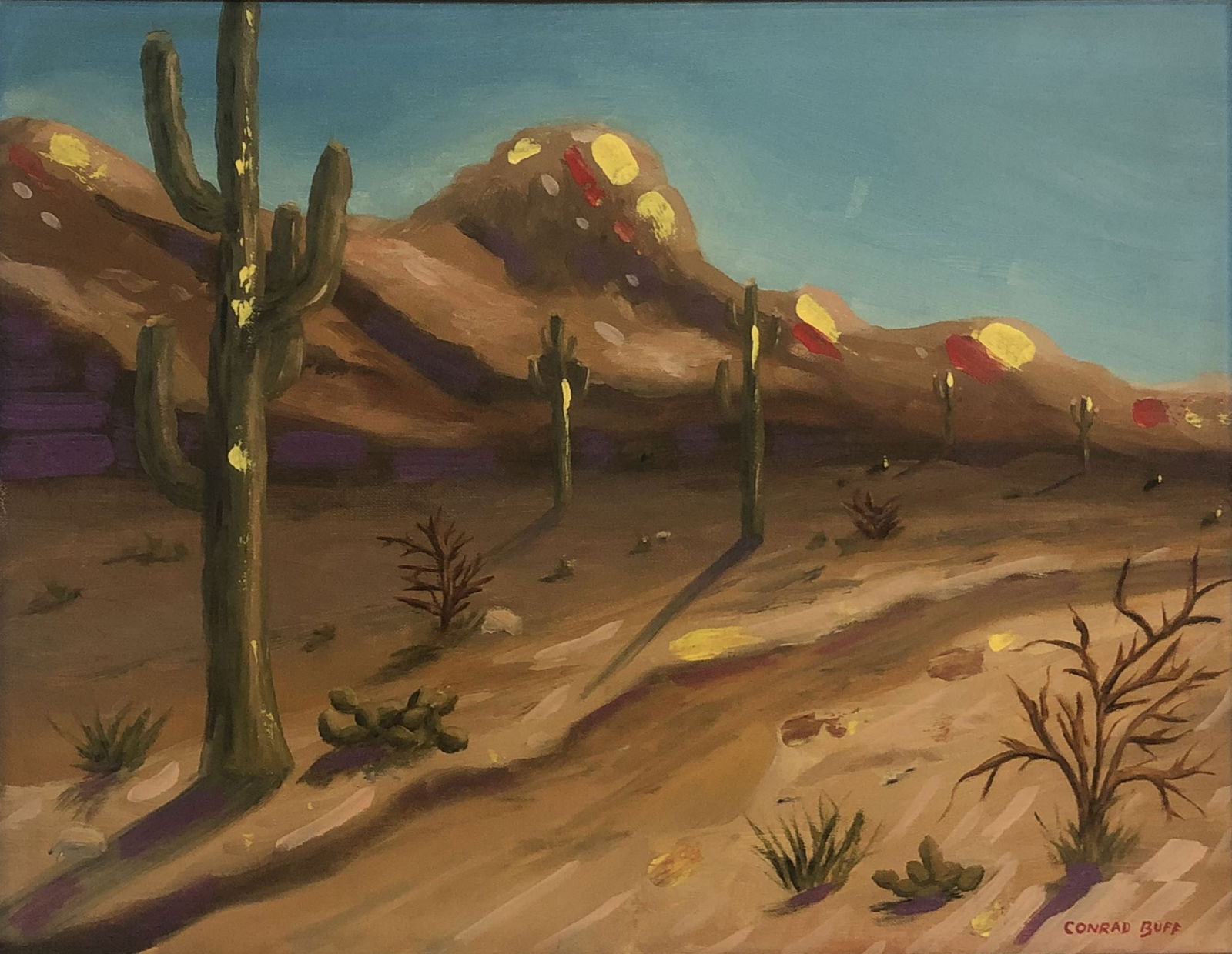UTAH ART - Conrad Buff - Santa Fe Taos New Mexico California - OIL ON CANVAS (1 of 3)
