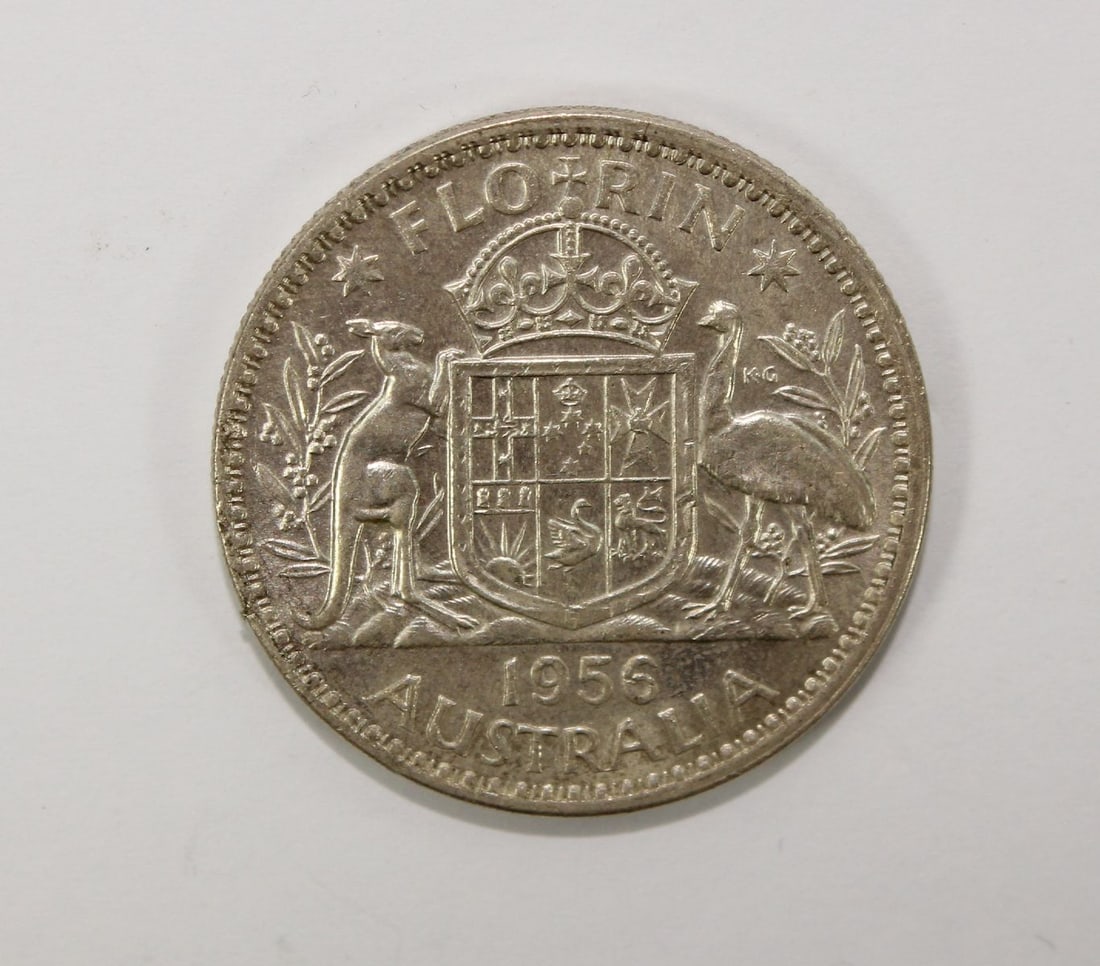 Australia 1956 Florin, Choice Uncirculated (1 of 2)
