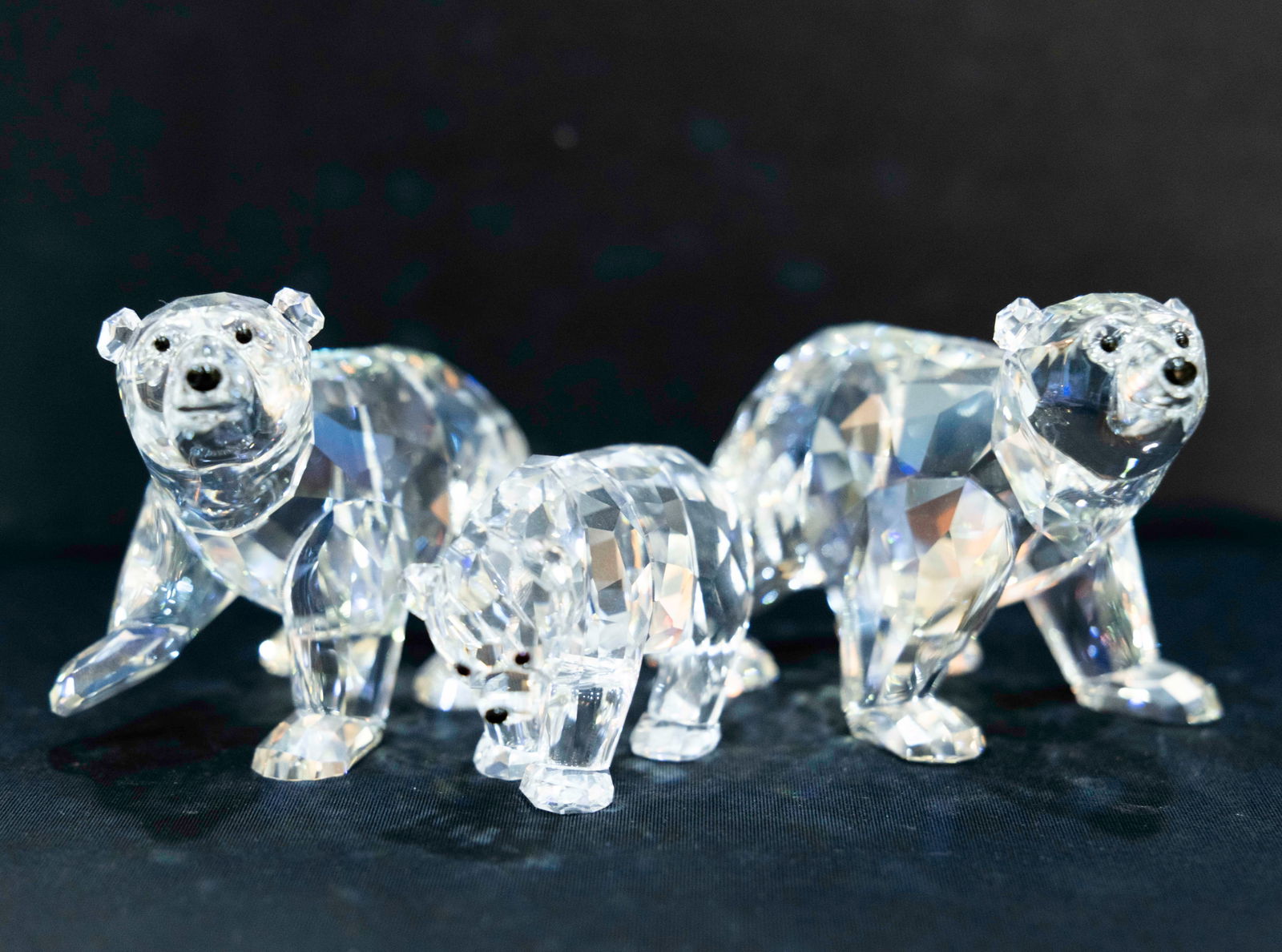 Swarovski Silver Crystal Polar Bears (3) (1 of 4)