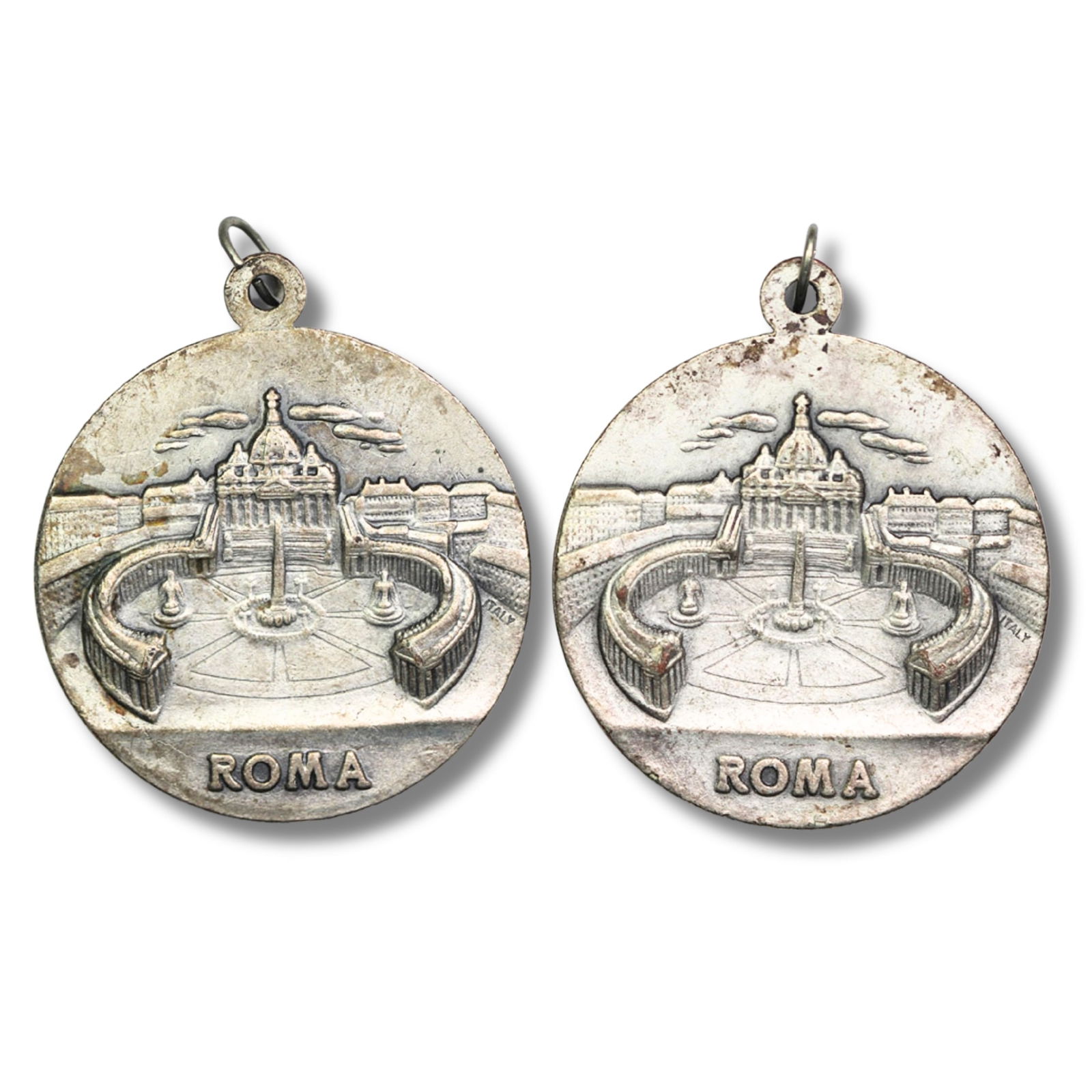 Rome (Italy) Vatican Souvenir Medallions, as issued (2 items) (1 of 2)