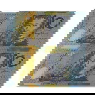 Australia 'Macfarlane - Evans' AA08 - First Prefix $10's (2008), Uncirculated (Consecutive Pair): Renniks# 321b : Serial# AA08 078684-5 Medium Coins, Monies & Stamps Exhibited Paper Money, Australia & New Zealand