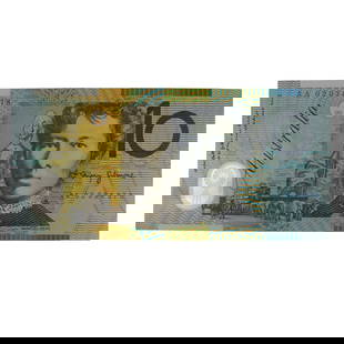 Australia 'Macfarlane - Henry' AA02 - First signature Prefix Polymer $10, Uncirculated: Renniks# 320aF : Serial# AA02034878 Medium Coins, Monies & Stamps Exhibited Paper Money, Australia & New Zealand