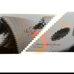 Australia 2023 '50 Years Sydney Opera House' Al-Br 50c in First Day Cover, Uncirculated: Mintage 7,500 Medium Coins, Monies & Stamps Exhibited Coins, Australia & New Zealand