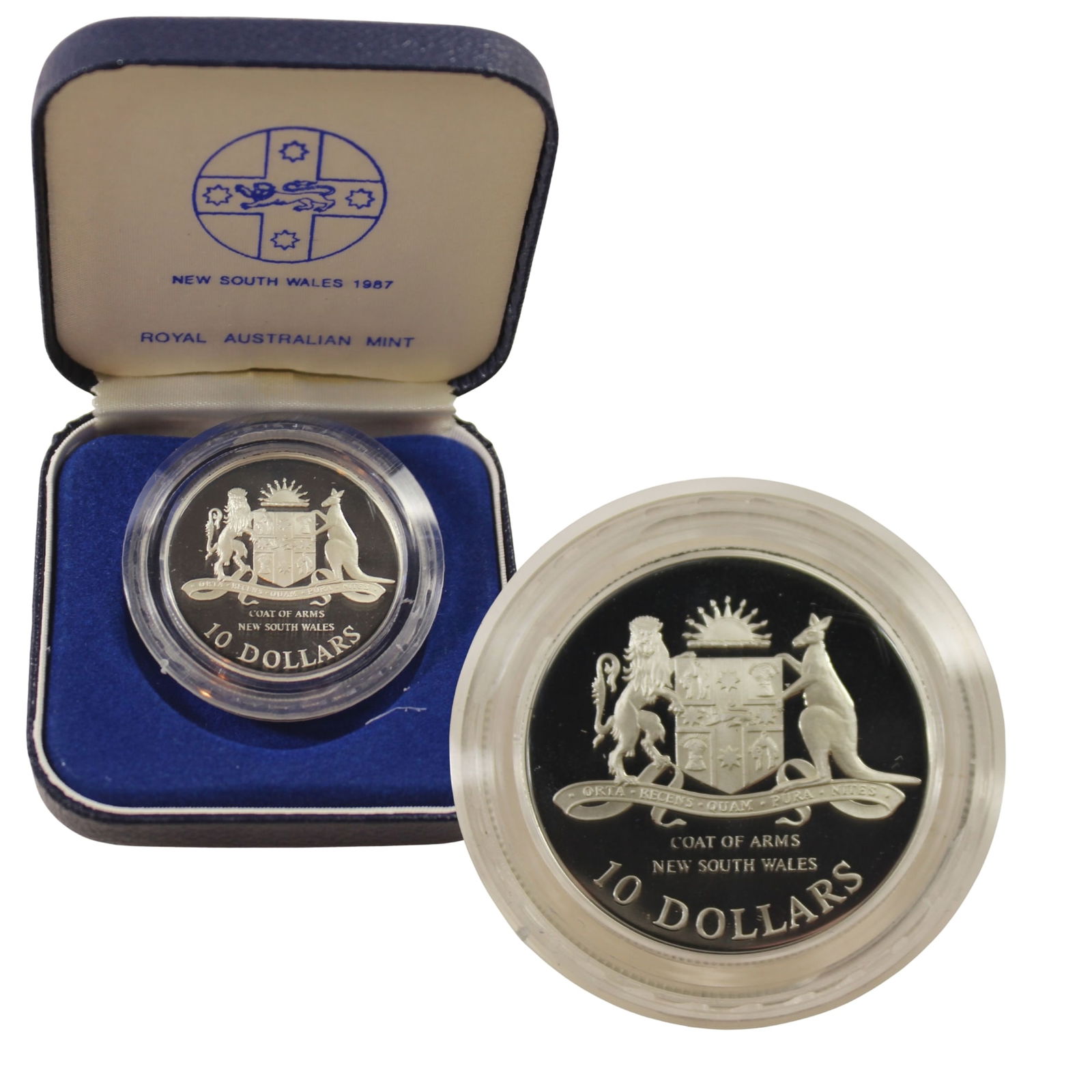 Australia 1987 'New South Wales' Proof Silver (925) $10, FDC: . Size ASW 0.5949 Troy oz Medium Coins, Monies & Stamps Exhibited Coins, Australia & New Zealand