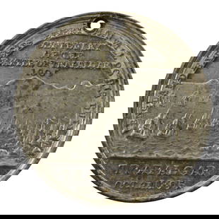 Great Britain 1905 'Centenary of Battle of Trafalgar' Commemorative Medal: . Size Diameter 32mm Medium Coins, Monies & Stamps Exhibited Medals & Medallions