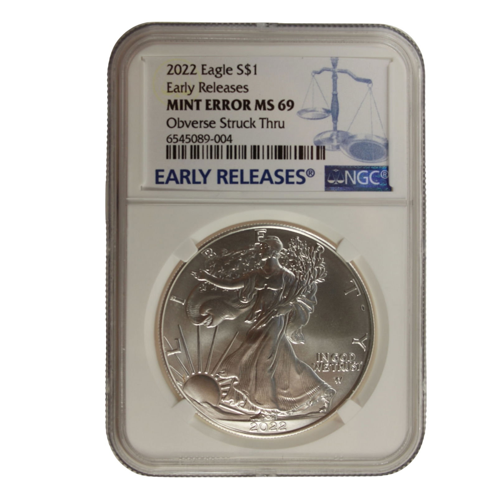 U.S.A. 2022 'Early Release Silver Eagle' NGC Mint Error MS69 (1 of 2)