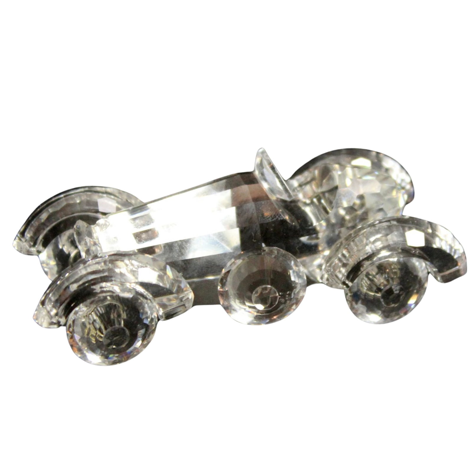 Swarovski Silver Crystal Roadster Ornament: Design retired 1995 Size Length 8cms Medium Glass Exhibited Swarovski