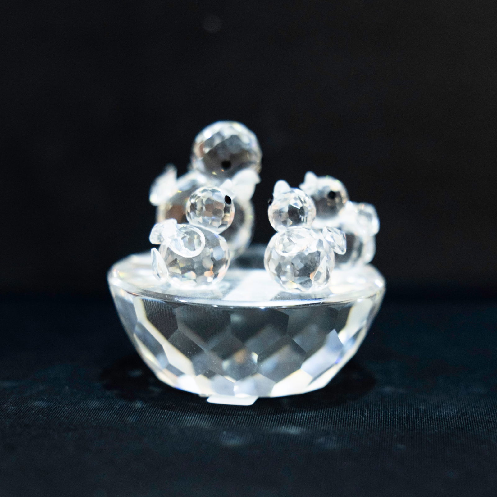 Swarovski Silver Crystal Duck and Ducklings (1 of 4)