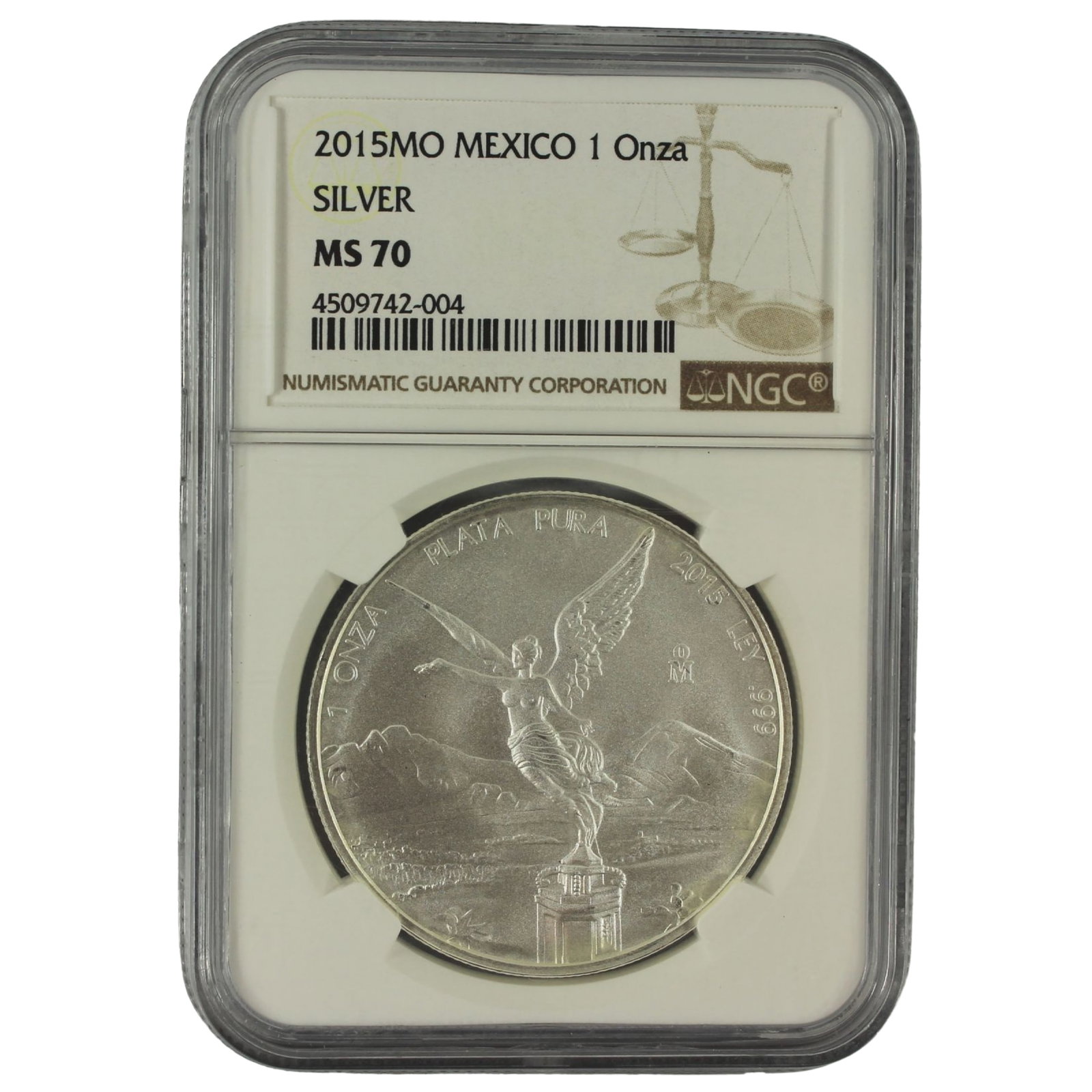 Mexico 2015 Mo Libertad Silver (999) Onza, NGC MS70: Perfection Size ASW Troy oz Medium Coins, Monies & Stamps