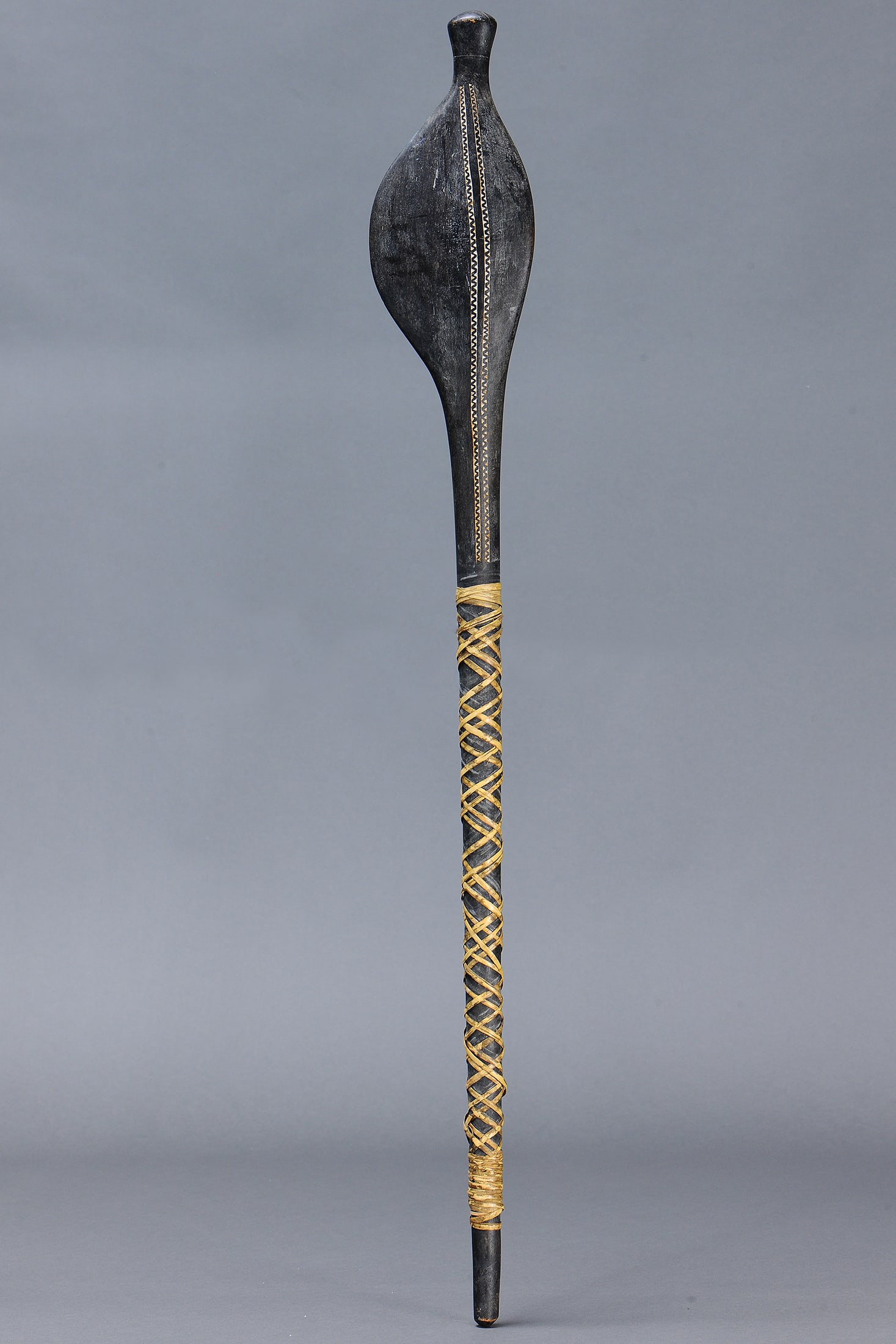 SUPERB RARE RENNELL ISLAND CLUB WITH BINDING, SOLOMON ISLANDS (1 of 8)