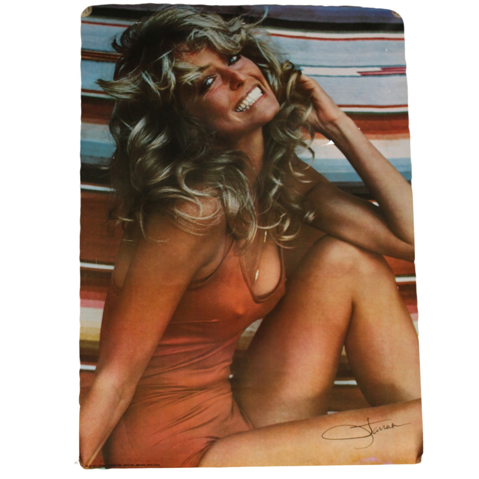 Farrah Fawcett Poster (circa 1970's), virtually Mint (1 of 2)
