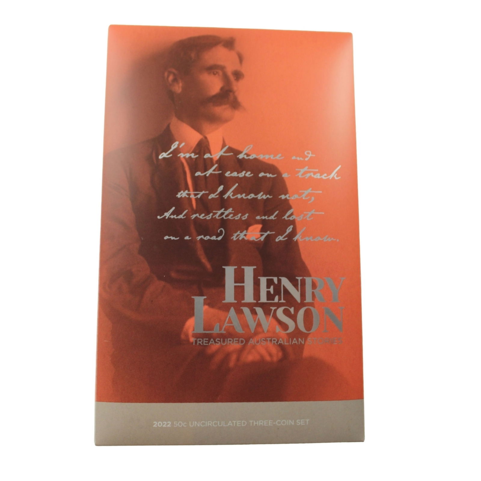 Australia 2022 'Henry Lawson' Al-Br 50c, Uncirculated (Set of 3): Mintage 4,000 Medium Coins, Monies & Stamps Exhibited Coins, Australia & New Zealand