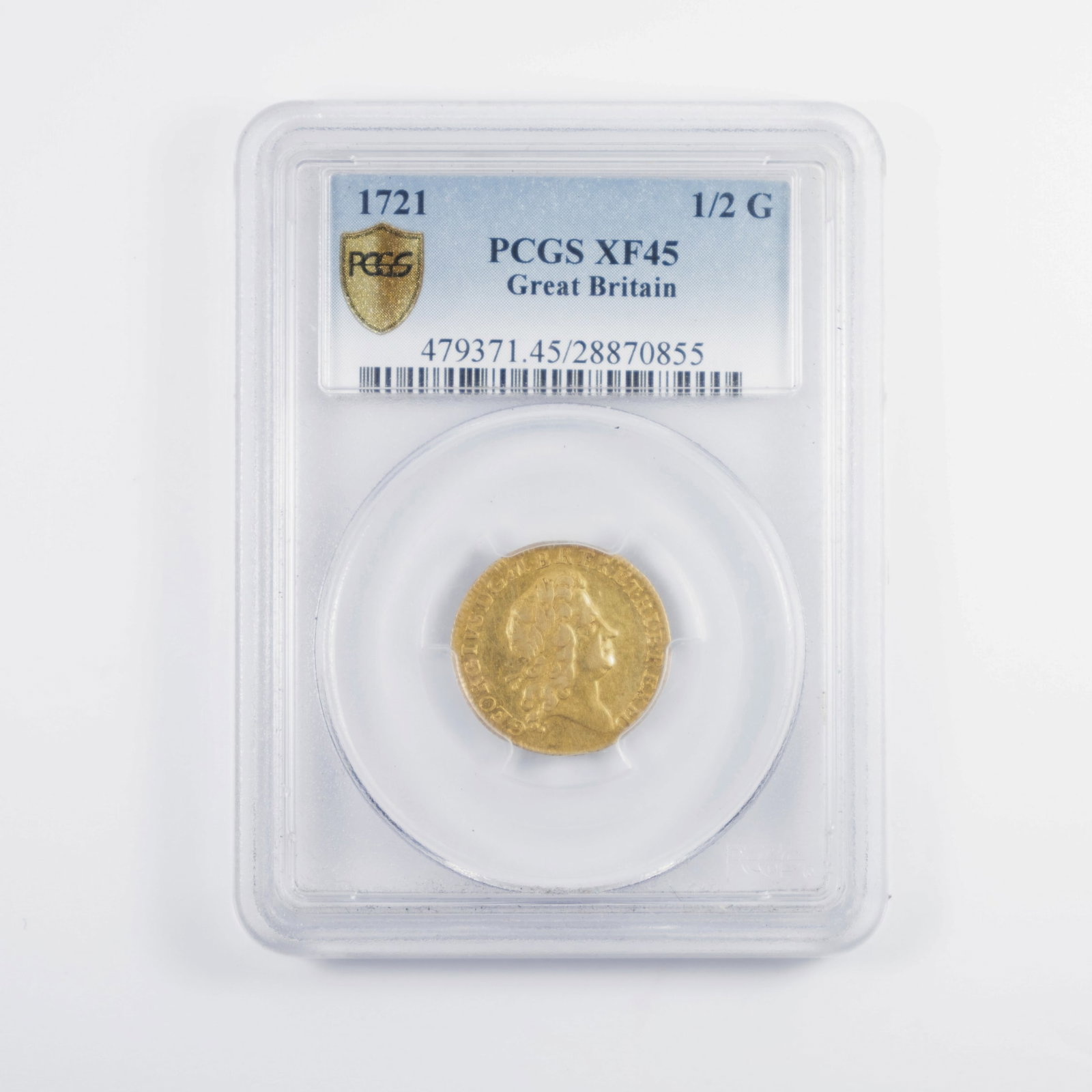 Great Britain 1727 Gold Half Guinea, PCGS XF45 (1 of 3)