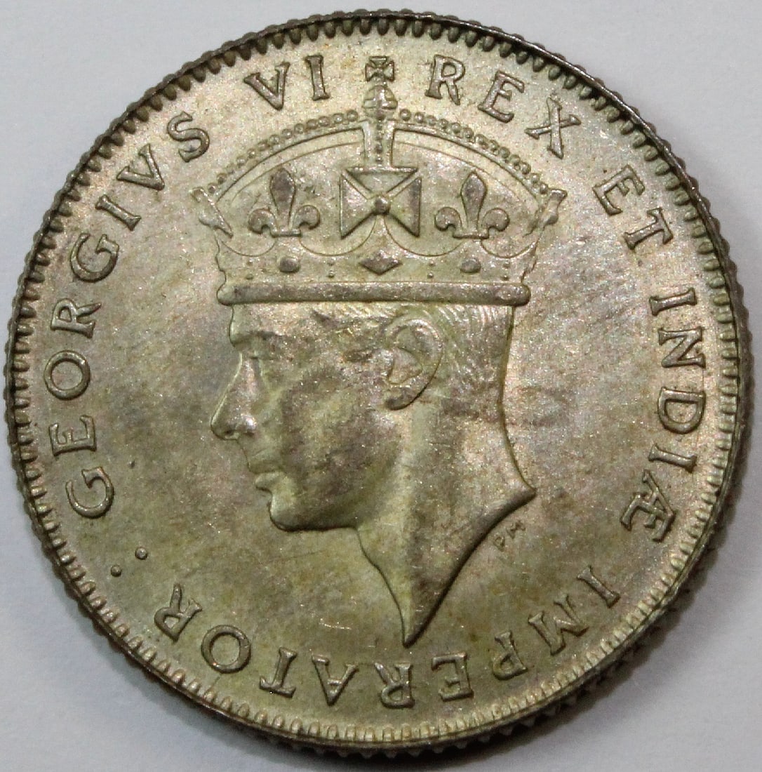 East Africa (British) 1944 SA 50 Cent, Choice Uncirculated - 2