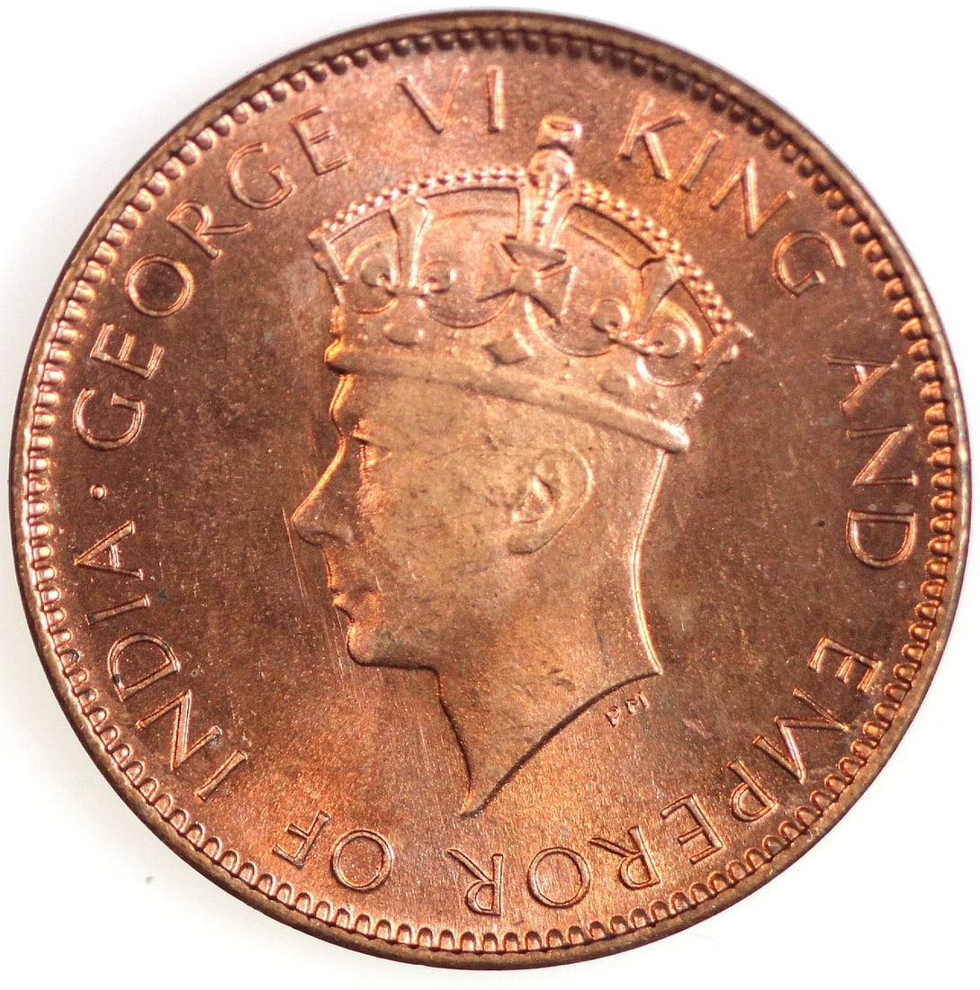 Ceylon 1937 Cent, Red Gem - 2