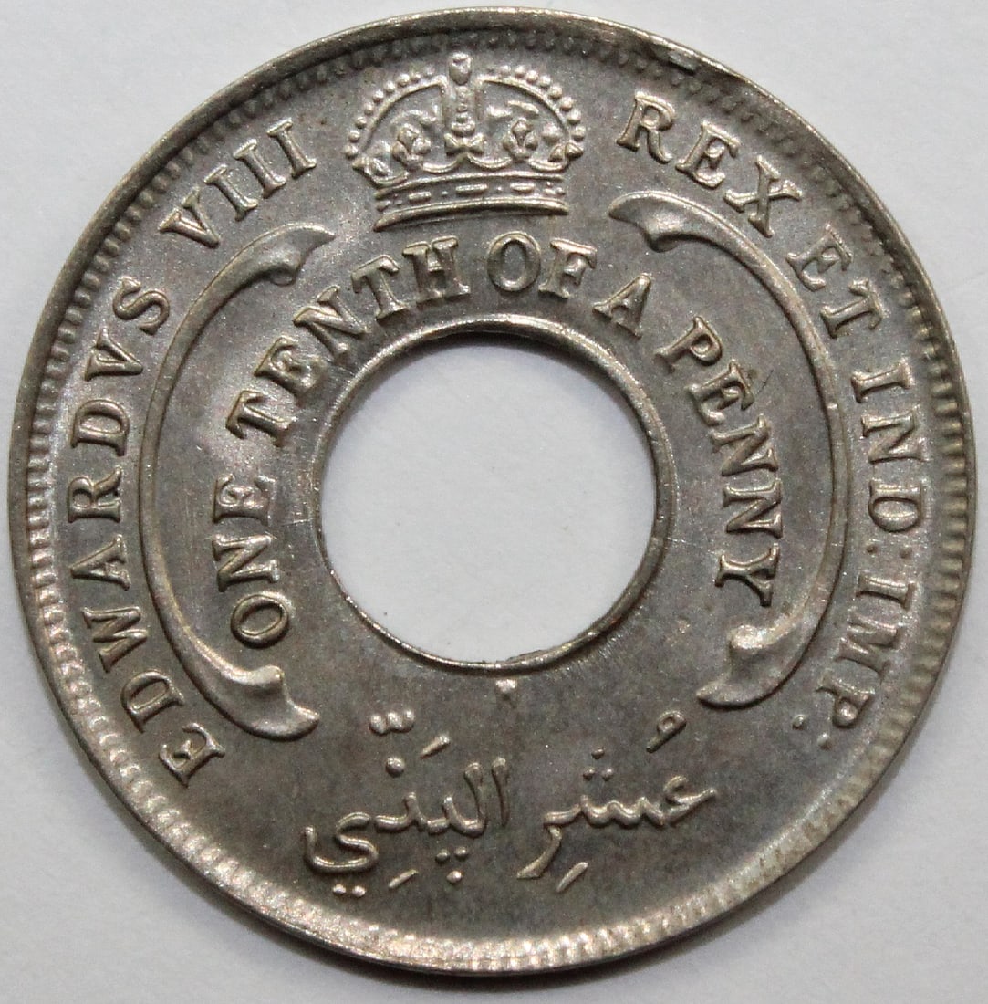 British West Africa 1936 H 'Edward VIII' 1/10 Penny, NGC MS65 - 2