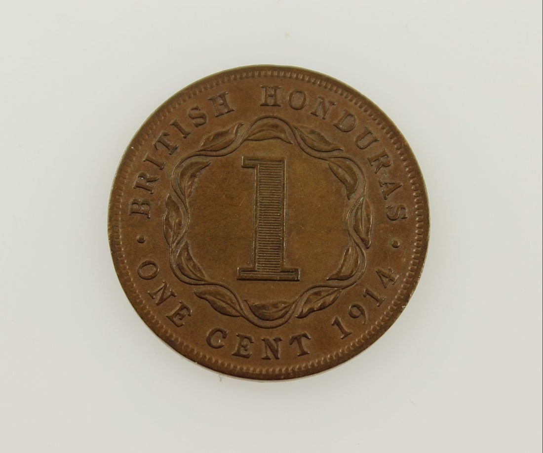 British Honduras 1914 Cent, good Very Fine: KM# 19MediumCoins, Monies & Stamps