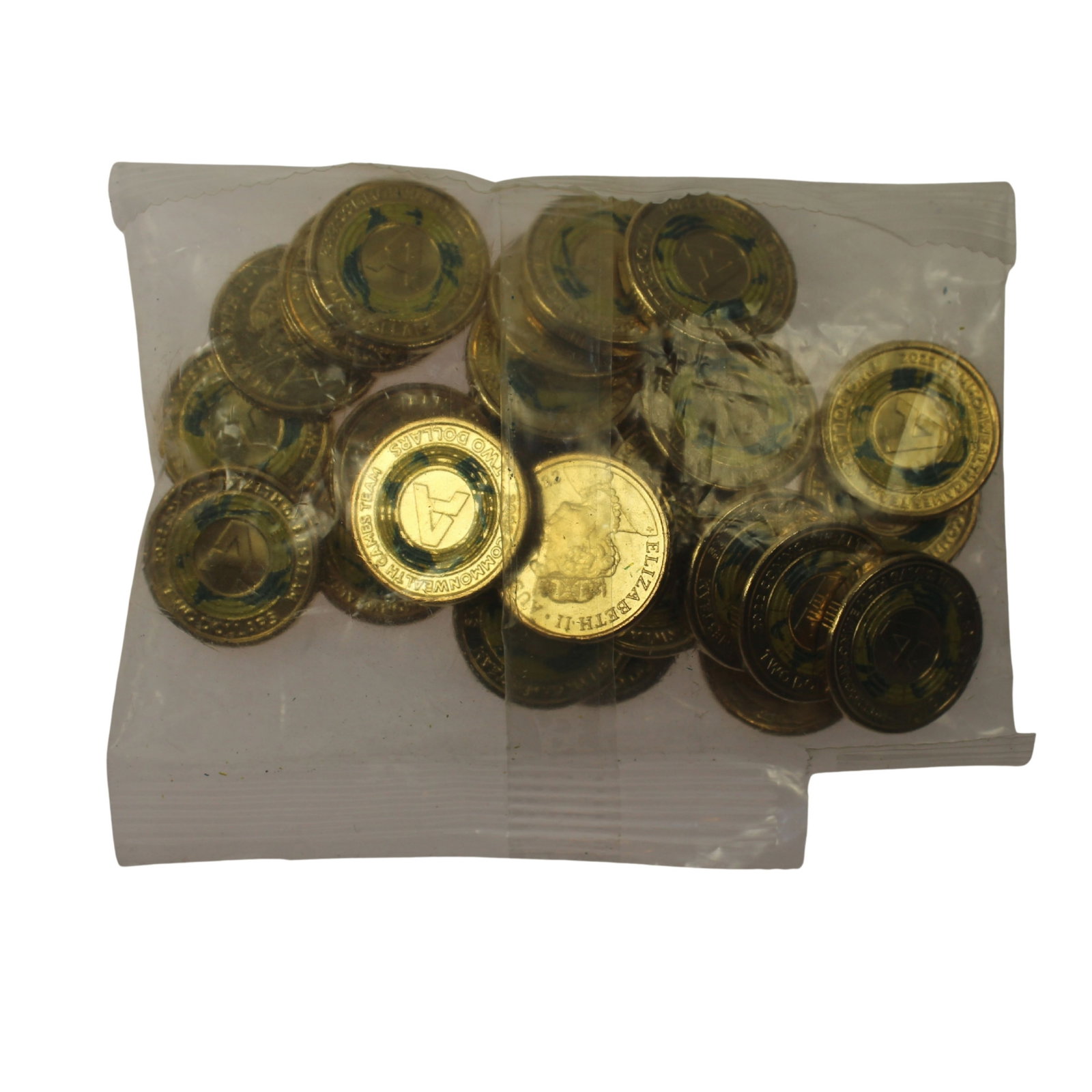 Australia 2022 'Commonwealth Games Team - Letter A' Coloured Al-Br $2, Uncirculated (25 coins) (1 of 2)