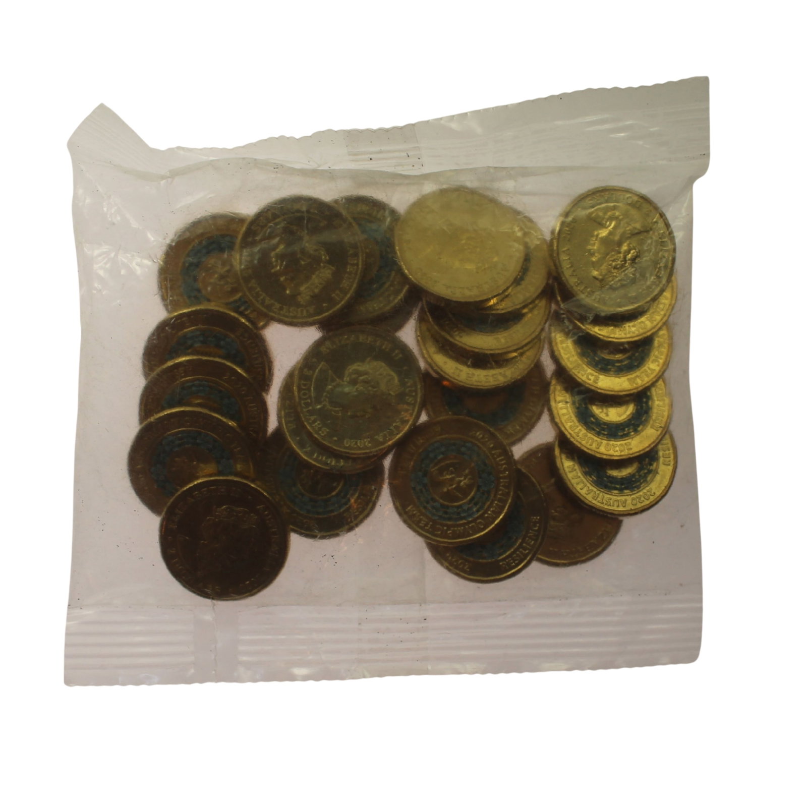 Australia 2020 'Tokyo Olympic Team - Resilience' Blue Coloured Al-Br $2, Uncirculated (25 coins) (1 of 2)