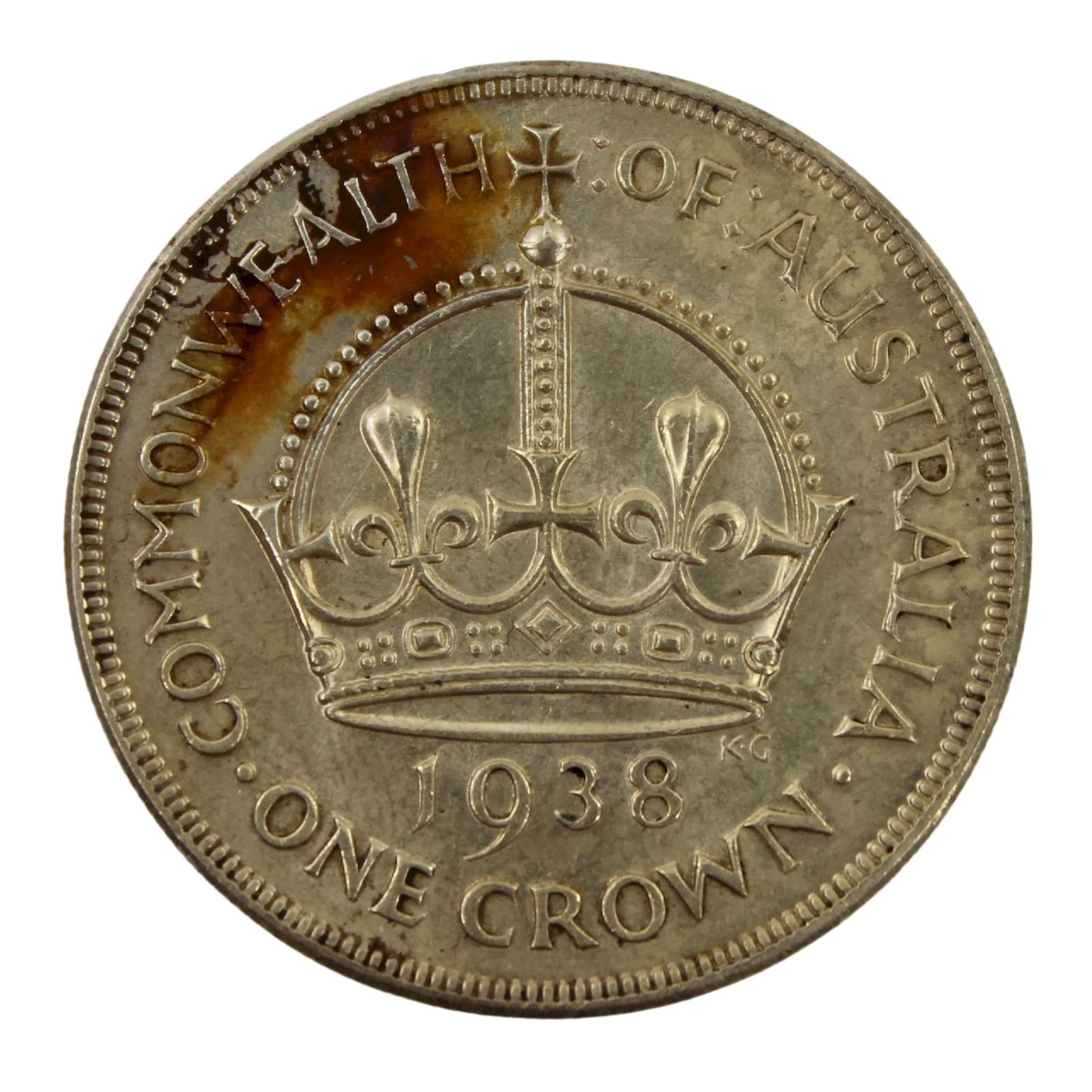 Australia 1938 Crown, good Extremely Fine / about Uncirculated (1 of 2)