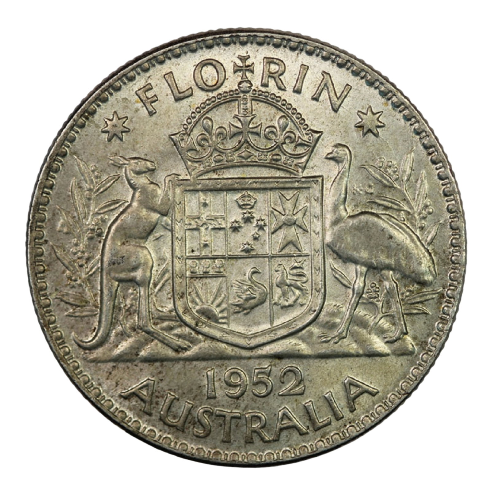 Australia 1952 Florin, Choice Uncirculated (1 of 2)