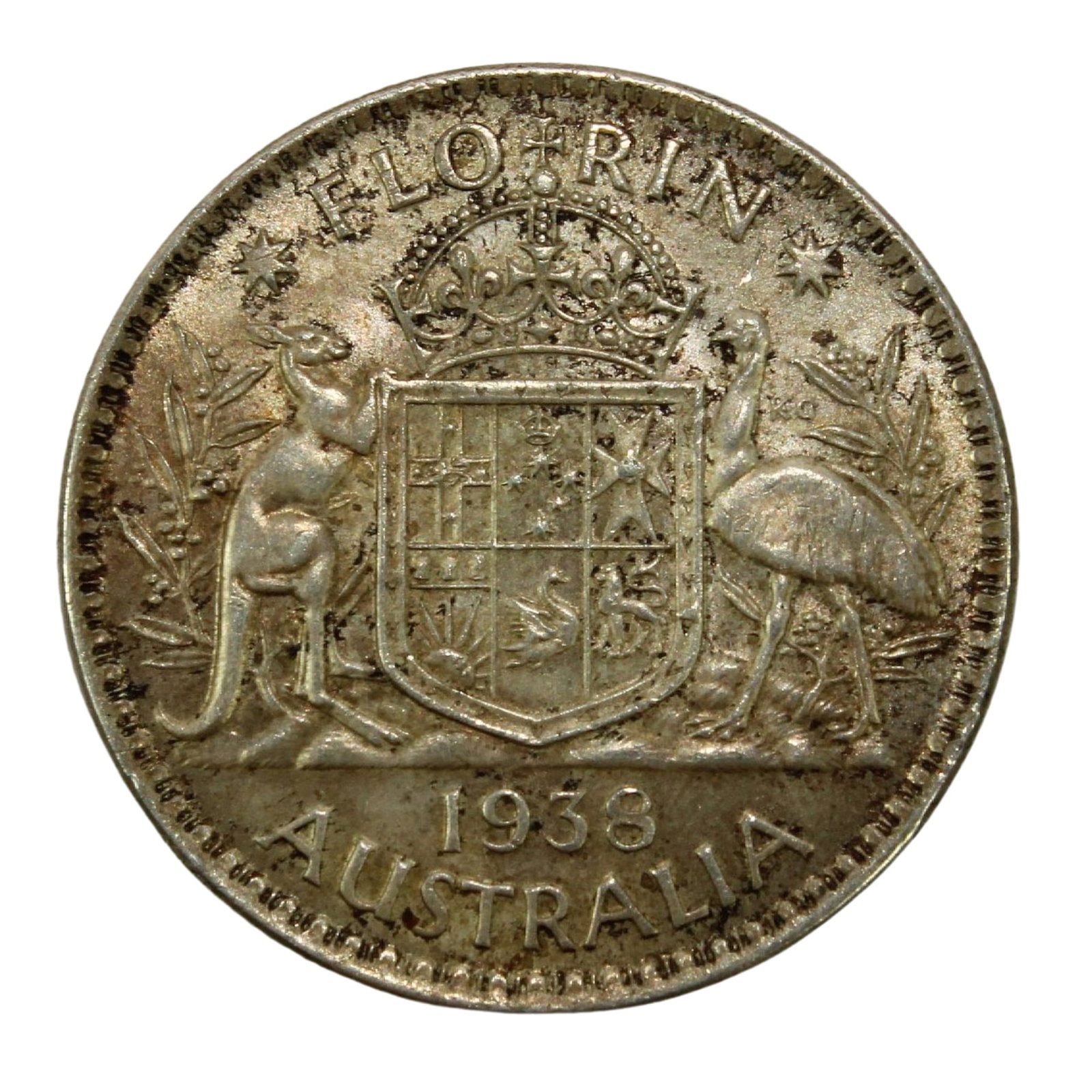 Australia 1938 Florin, Choice Uncirculated (1 of 2)