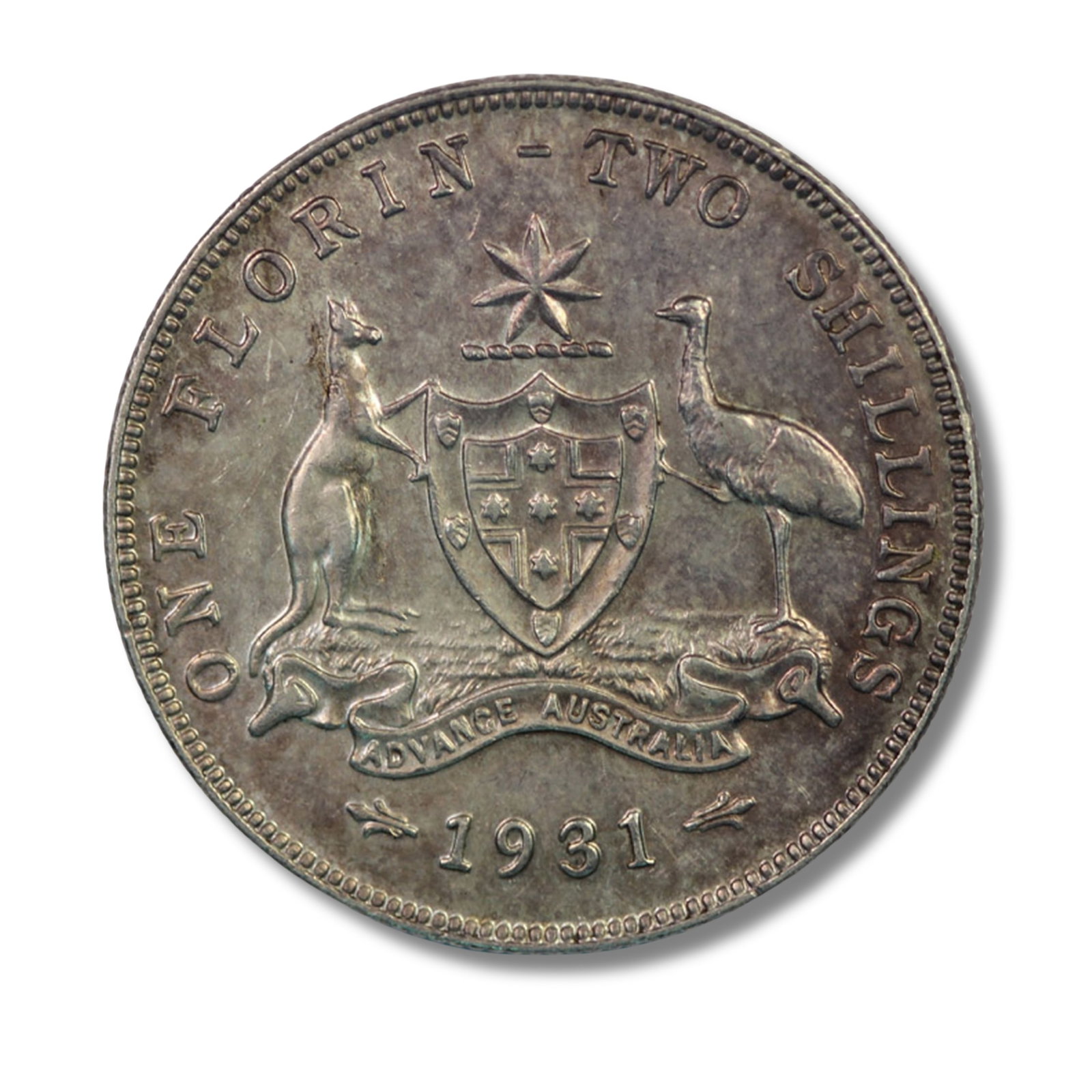 Australia 1931 Florin, Choice Uncirculated (1 of 2)