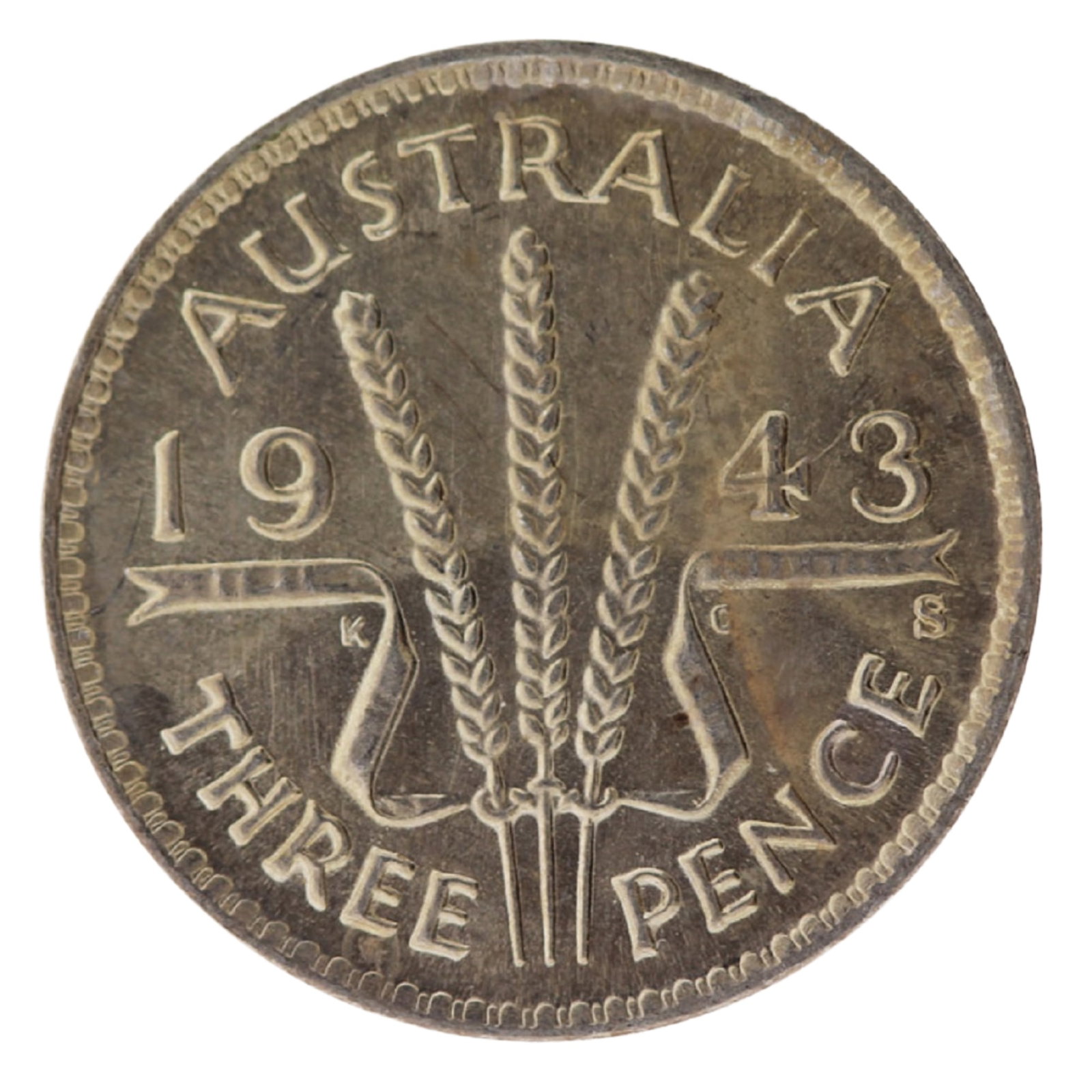 Australia 1943 S Threepence, Brilliant Uncirculated: ScarceMediumCoins, Monies & StampsExhibitedCoins, Australia & New Zealand