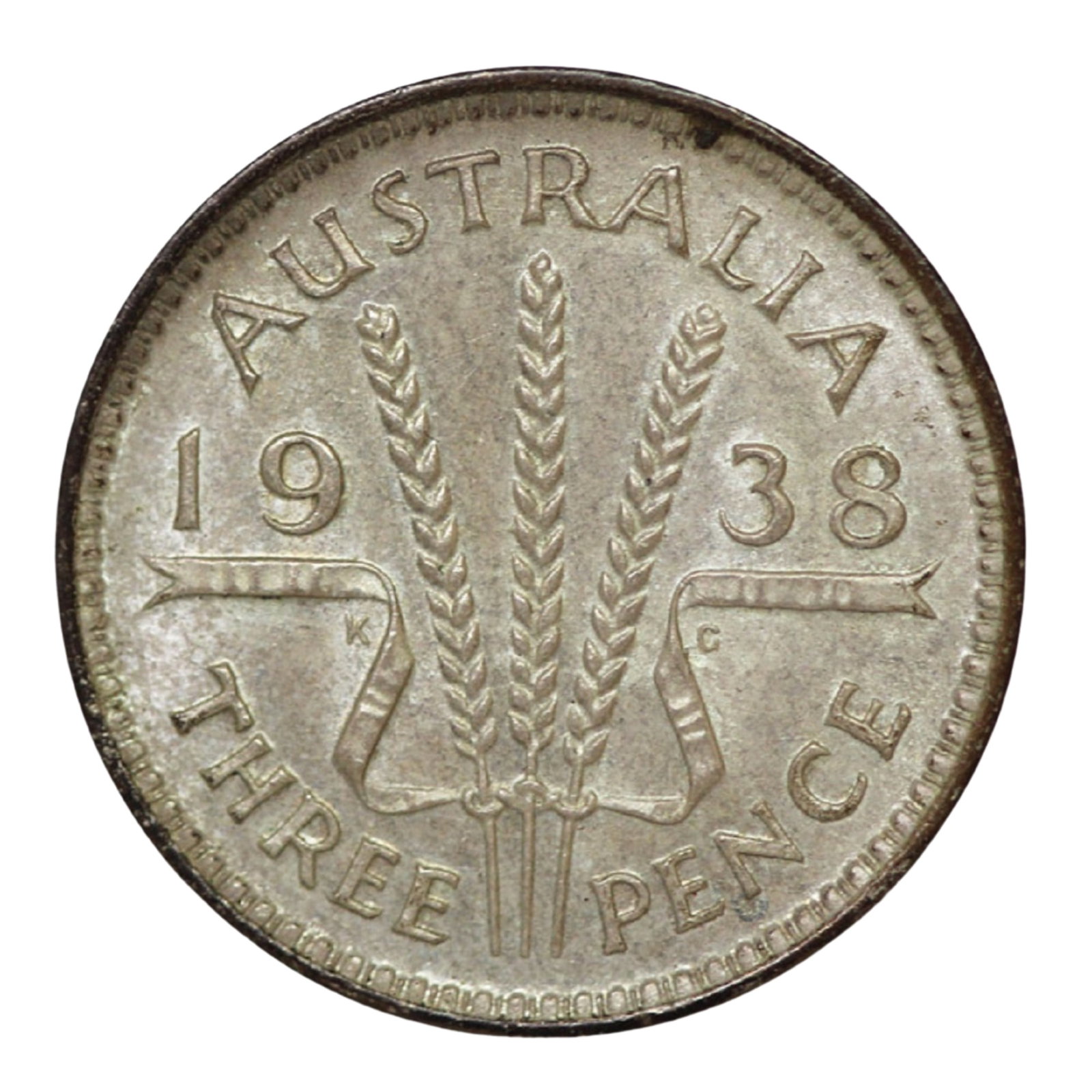 Australia 1938 Threepence, lightly toned near Gem: First year of George VIMediumCoins, Monies & StampsExhibitedCoins, Australia & New Zealand