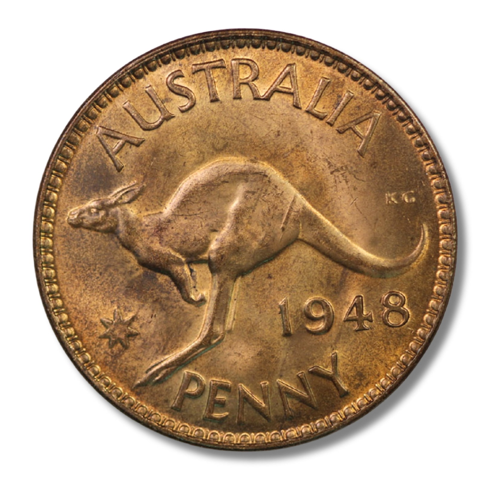 Australia 1948 (M) Penny, near Gem with plenty of even colour (1 of 2)