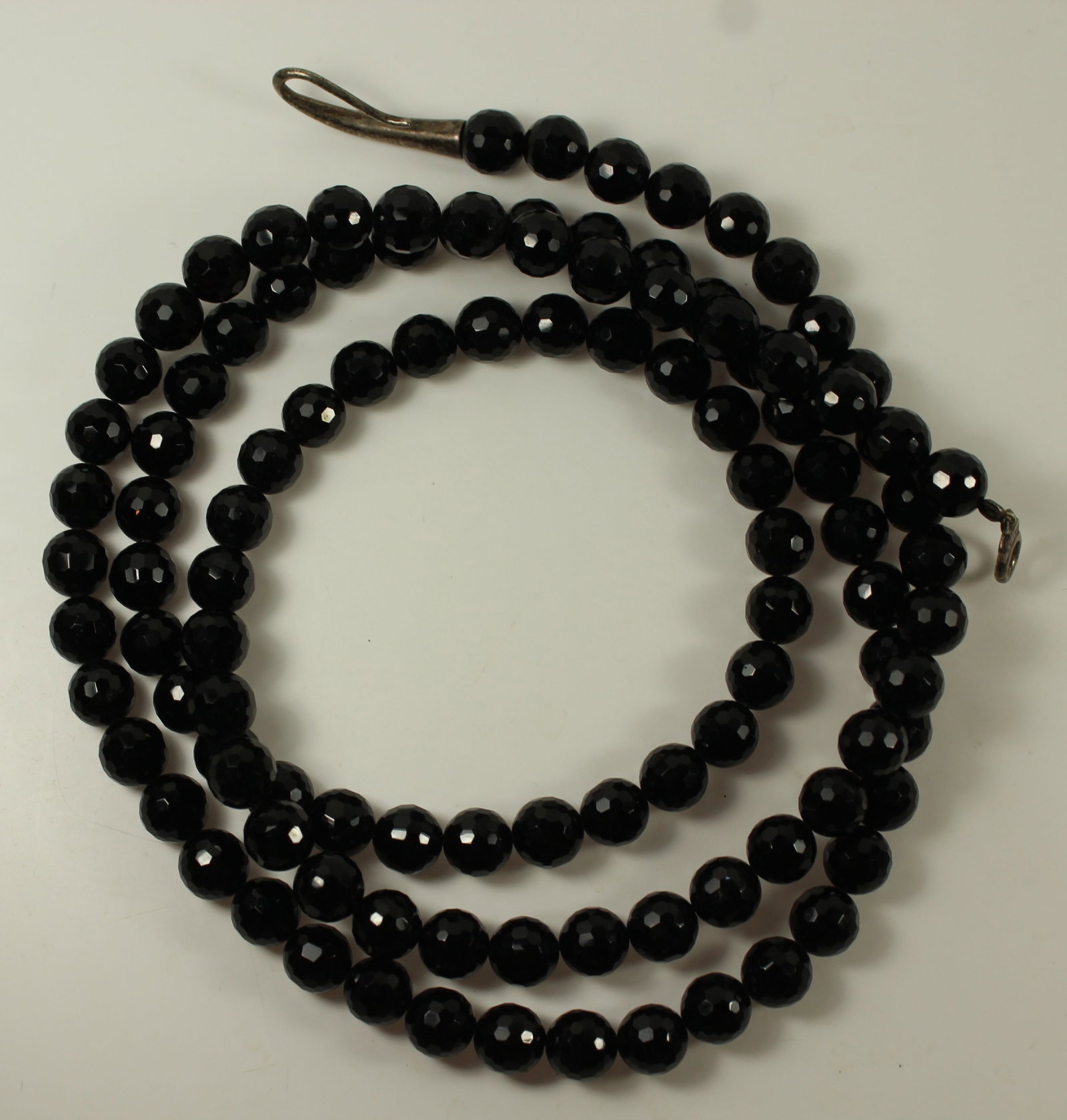 Extra-long French Jet Necklace with matching Beads - 3