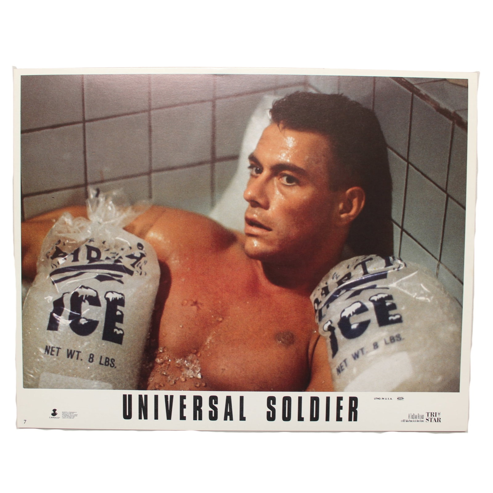 Universal Soldier (TriStar © 1992) Lobby Cards, virtually Mint (8 cards) - 2