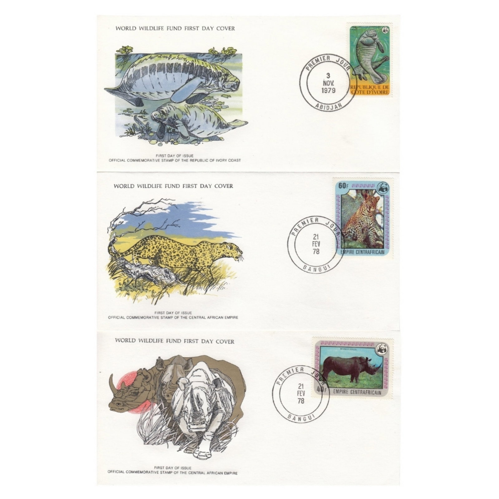 World Wildlife Fund First Day Covers in Mint condition, as issued (21 different) (1 of 1)