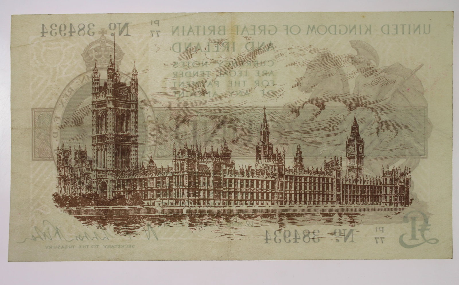 Great Britain 'Fisher' £1 (1922-3), Crisp Very Fine - 2