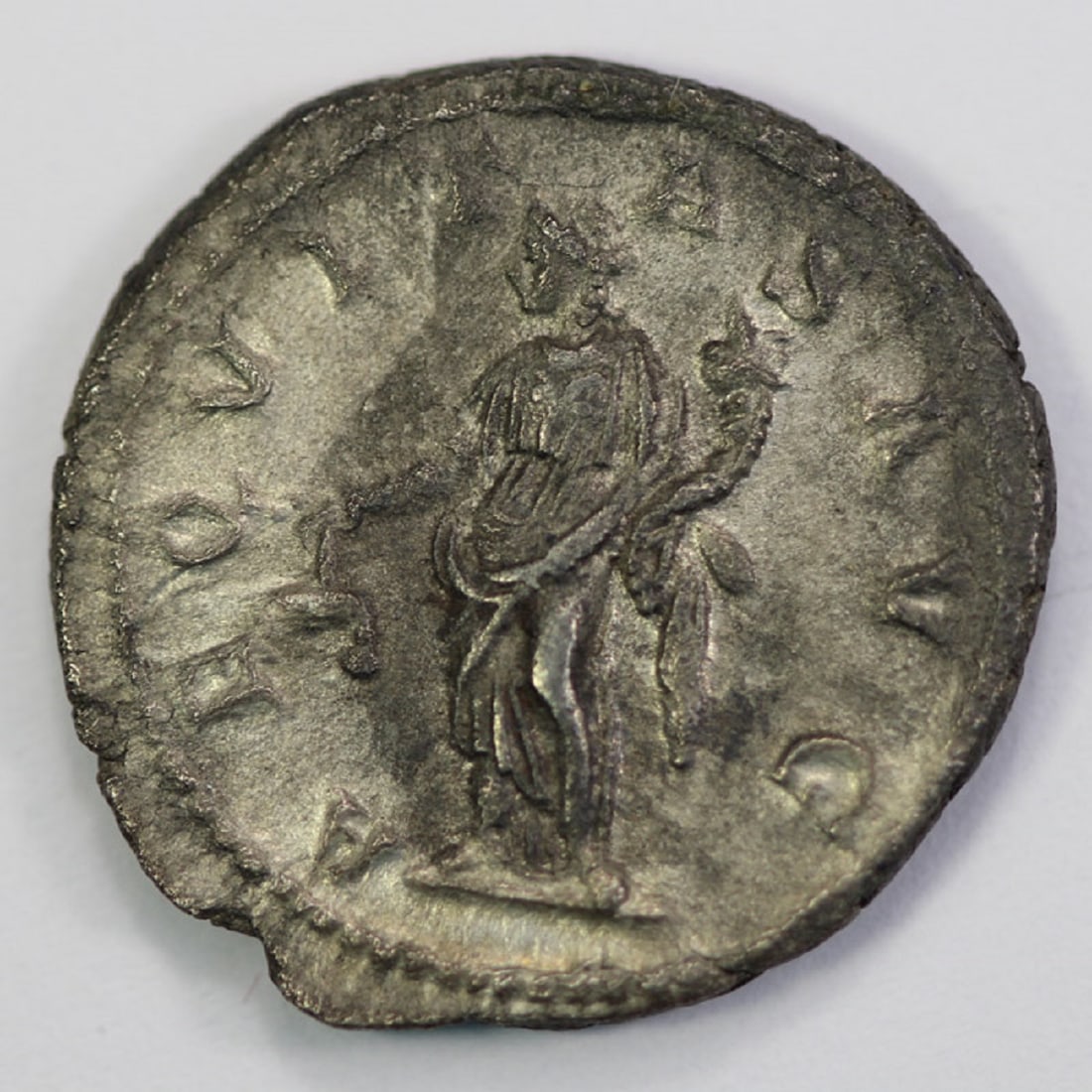 Roman Empire Macrinus (A.D. 217-218) Silver Denarius, virtually As Struck - 2