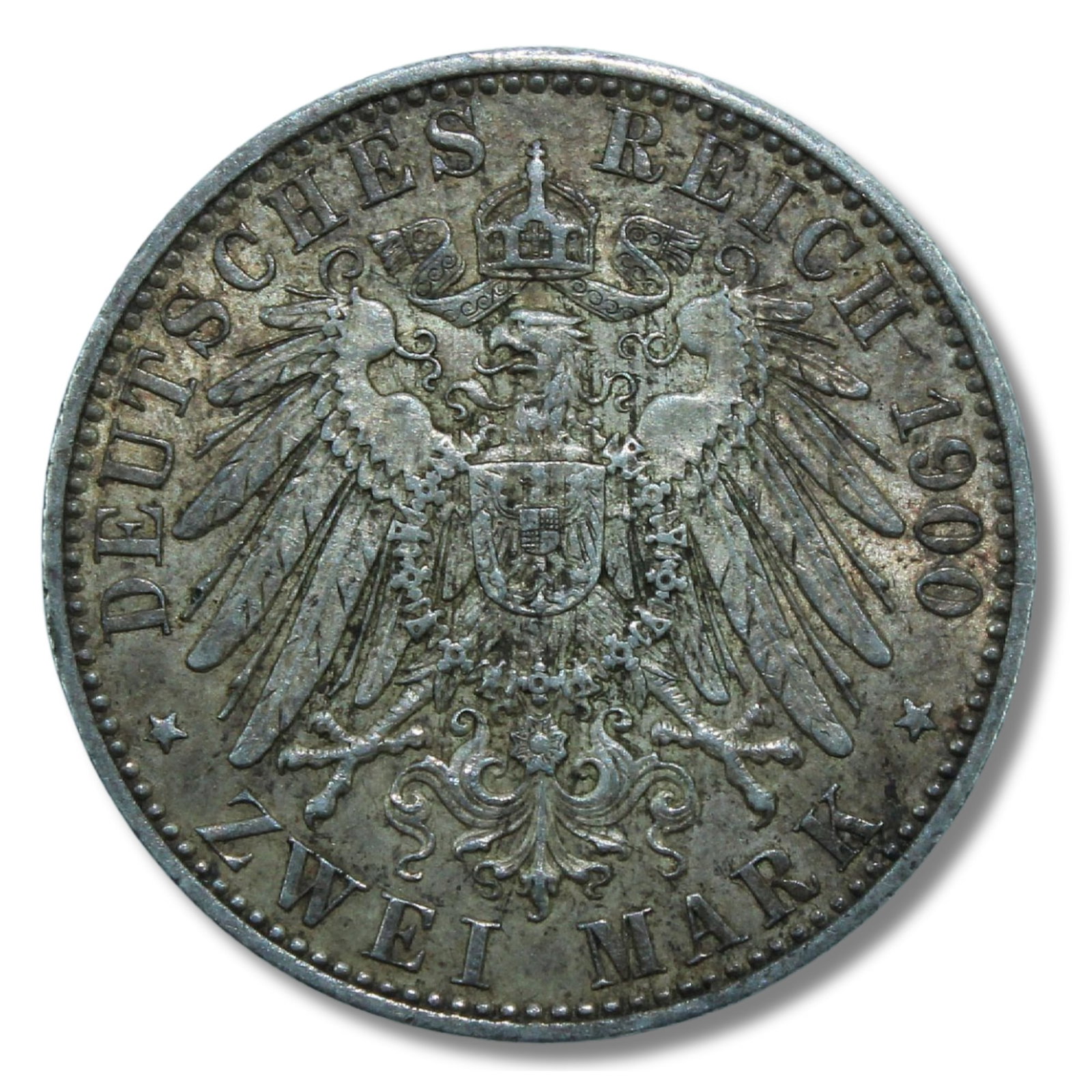 Prussia (Germany) 1900 A Silver (900) 2 Mark, about Uncirculated (1 of 2)