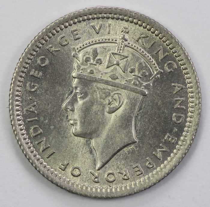 Malaya 1945 Five Cent, Brilliant Uncirculated - 2