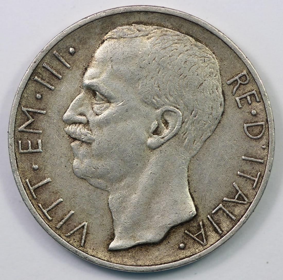 Italy 1927 R 10 Lira, good Extremely Fine - 2