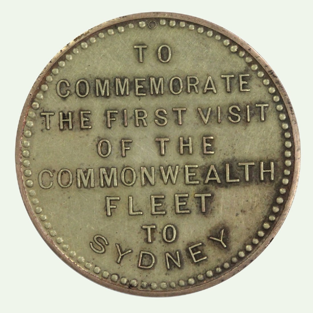 Australia 1913 Medalet 'to Commemorate the First Visit of the Commonwealth Fleet to Sydney' - 2