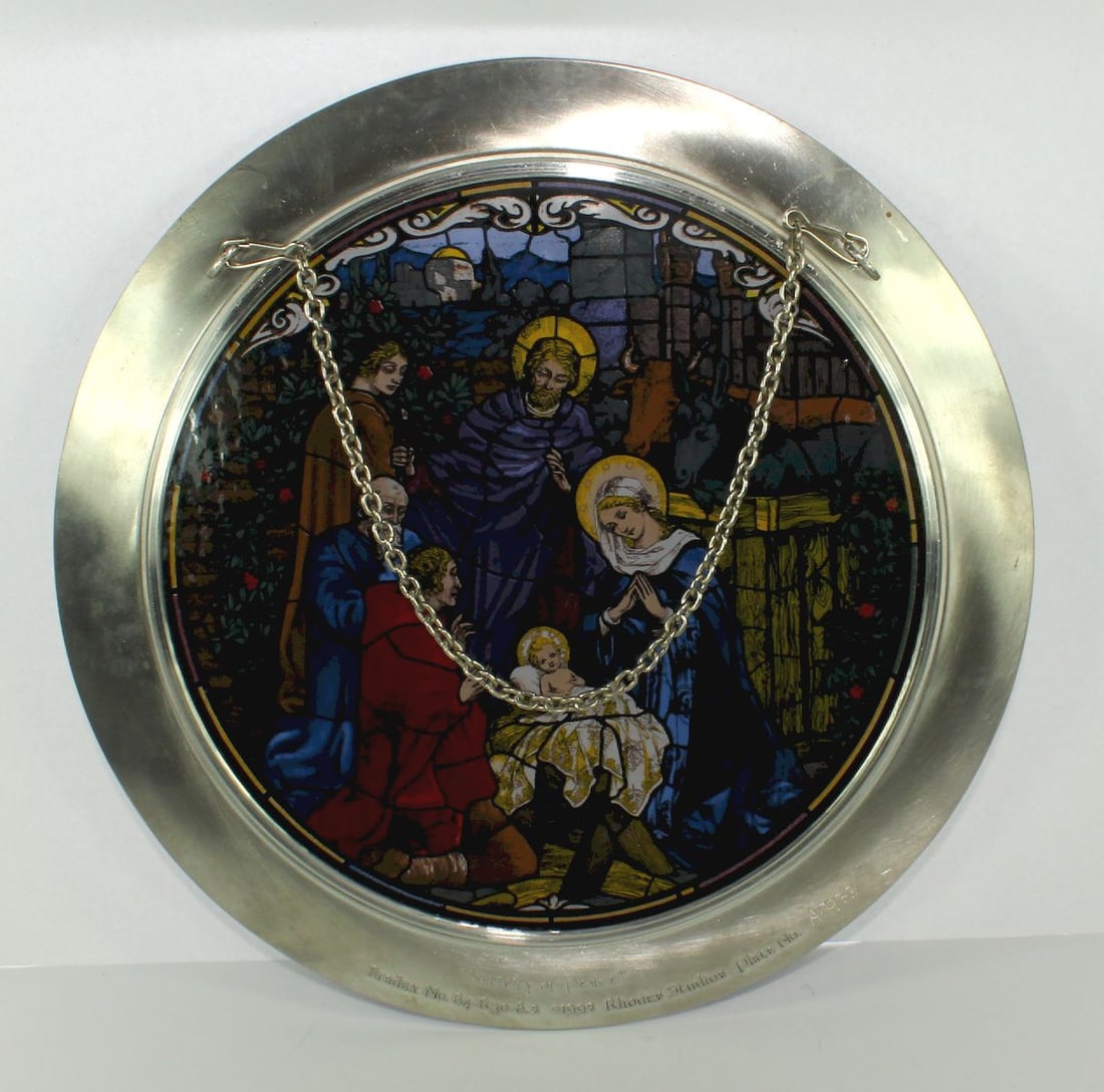 Nativity of Peace' Translucent Faux Stained Glass Hanging-panels - 2