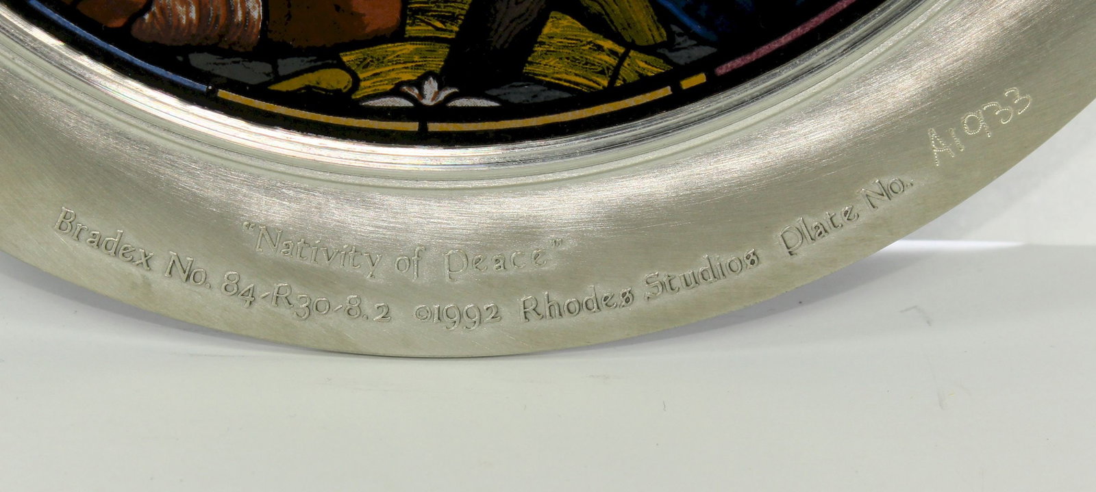 Nativity of Peace' Translucent Faux Stained Glass Hanging-panels - 3