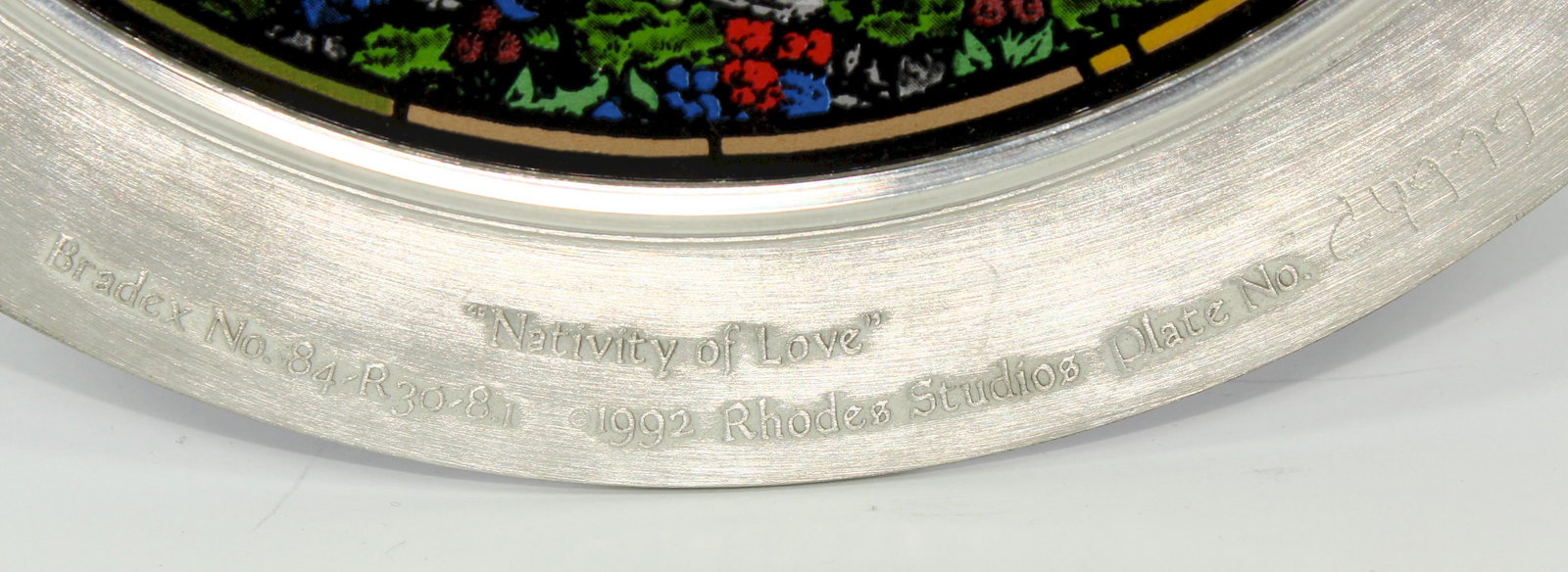 Nativity of Love' Translucent Faux Stained Glass Hanging-panels - 3