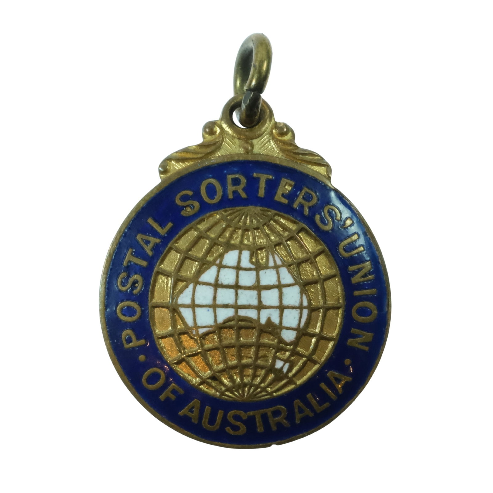Postal Sorters Union Badge in Enamelled Brass: .SizeDiameter 22mmMediumBadges