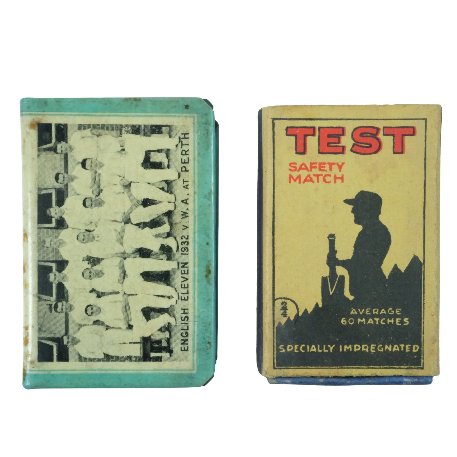 Matchbox Holder for English Cricket 'Borderline' Team Visit 1932-33 (1 of 8)
