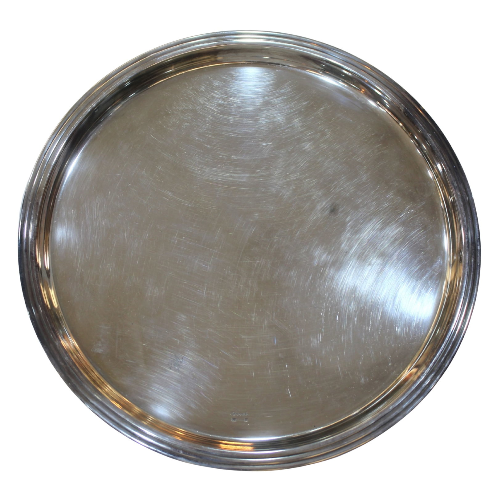 Christofle 'Malmaison' Silver-plated Salver: .SizeDiameter 33cms