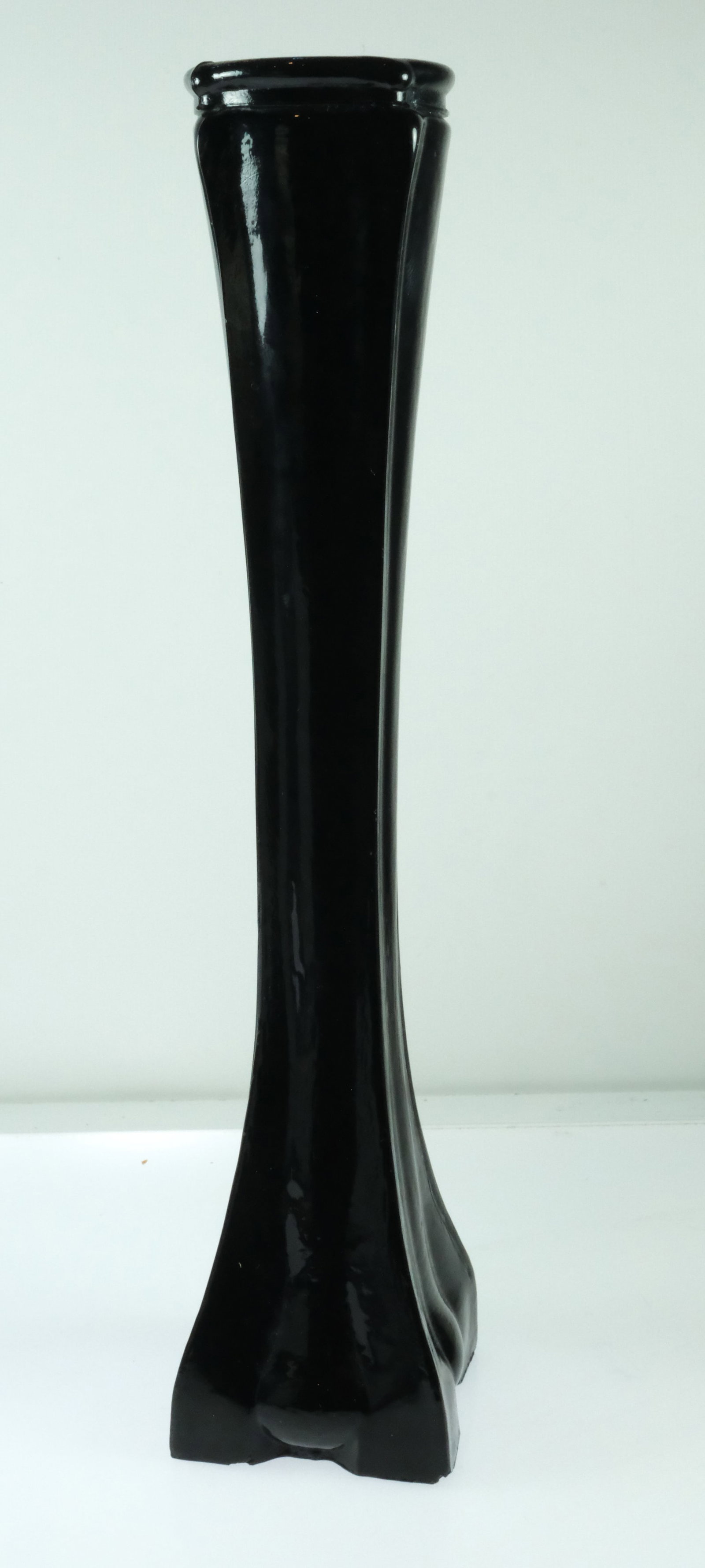 Antique Stem Vase in pressed Black Glass - 2