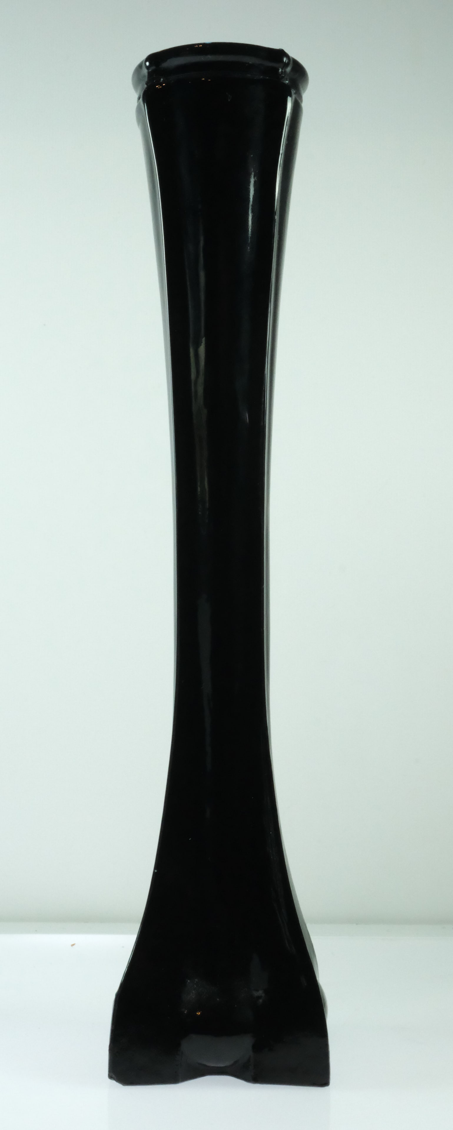 Antique Stem Vase in pressed Black Glass - 3
