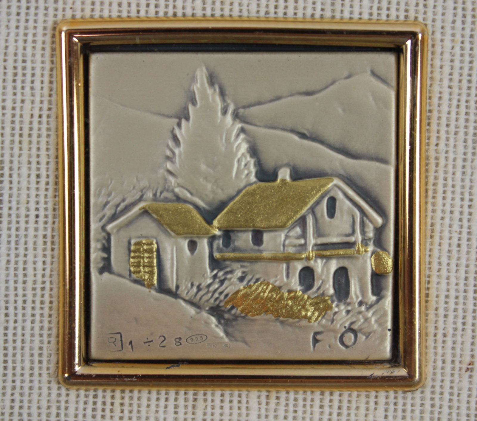 Italian Miniature of a Mountain Chalet in Sterling (925) Silver - 2